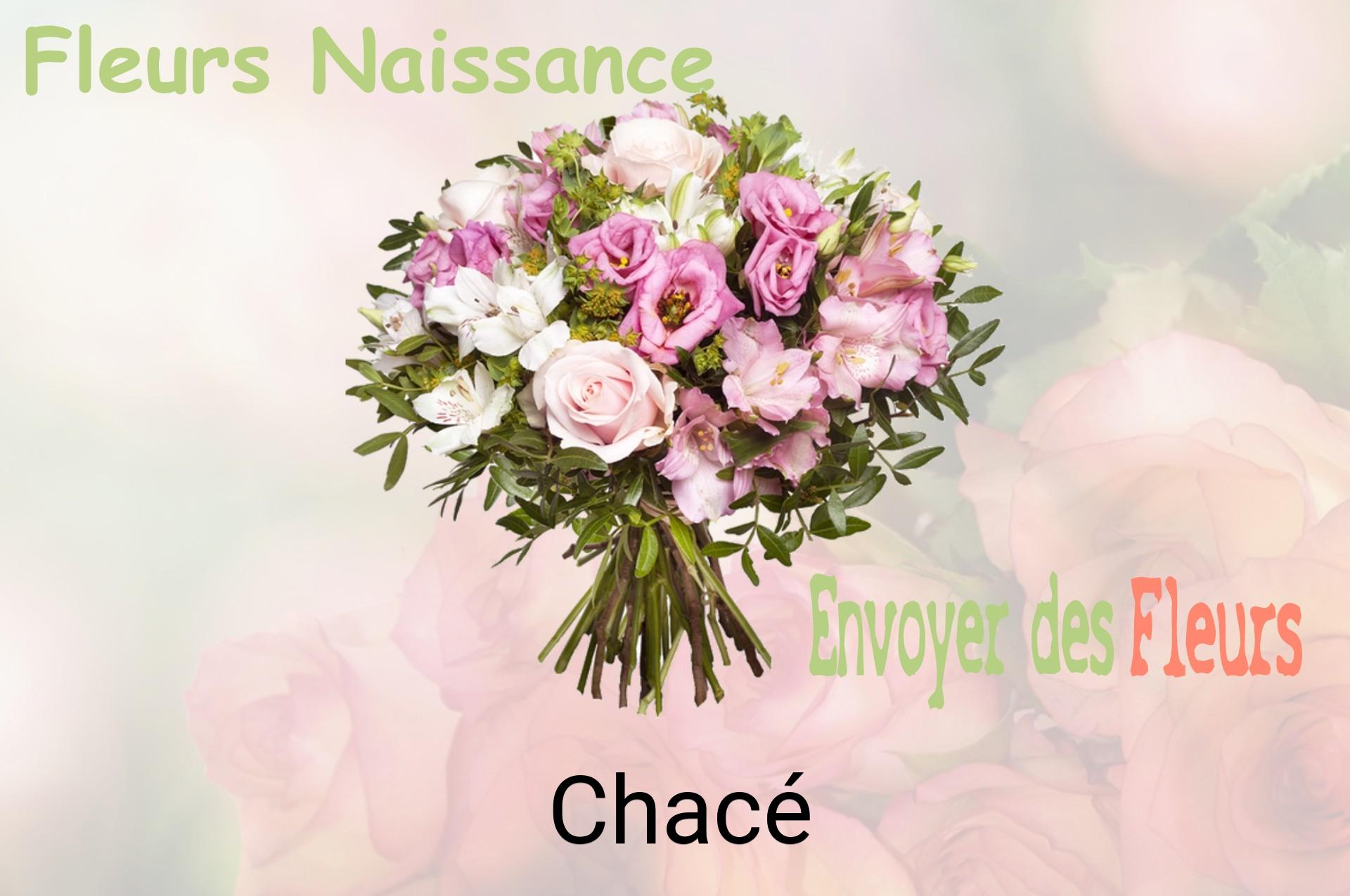 Bouquet de fleurs de naissance livré à Chacé